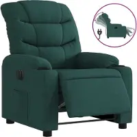 Sonstiges Fauteuil inclinable électrique Vert foncé Tissu