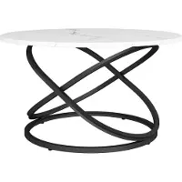 Vicco Table basse Calgary Blanc 79.5x46cm avec une grande surface de travail, Model 41527