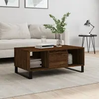 Prolenta Maison Exclusive - Table basse aspect chêne brun 90x50x36,5 cm Matériau dérivé du bois