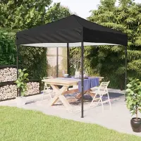 vidaXL Tente de réception simple pliable noir 3x3 m - Pavillons & Tentes de réception FR9013706 1parcel