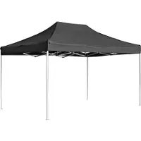 Syfax Tente de réception pliable Aluminium 4,5x3 m Anthracite