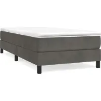 Syfax Sommier à lattes de lit et matelas Gris foncé 80x200 cm Velours