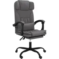 Syfax Fauteuil inclinable de bureau Gris Similicuir
