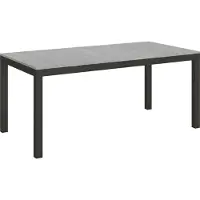 Itamoby Table Extensible 90X180/284 Cm Everyday Evolution Ciment Structure Anthracite