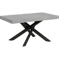 Itamoby Table Extensible 90X160/420 Cm Volantis Cemento Structure Anthracite