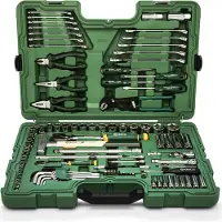 Sata Jeu d'outils 1/4", 1/2", métrique, 104 pièces (jeu de 104 outils de mécanicien)
