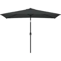 Syfax Parasol d'extérieur avec mât en métal 300x200 cm anthracite