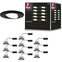 Paulmann LED à encastrer Calla, set de 10 pièces