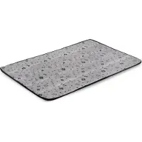 AIO Factory Tapis pour lit de chien 100x70 cm imperméable os noir