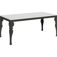 Itamoby Table Extensible 90X180/284 Cm Paxon Evolution Frêne Blanc Structure Anthracite