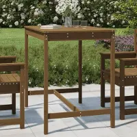 Prolenta Maison Exclusive - Table de jardin brun miel 121x82,5x110 cm Bois massif de pin