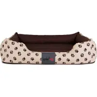 HOBBYDOG Lit pour chien Couchage Coussin pour chien - Prestige - 110 x 90 x 25 cm [Taille : XXL] - Beige avec pattes