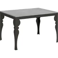 Itamoby Table Extensible 90X120/380 Cm Paxon Evolution Ciment Structure Anthracite