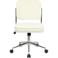 SVITA LIV Chaise de bureau Chaise de bureau réglable en hauteur avec roulettes blanc