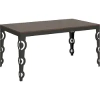 Itamoby Table Extensible 90X160/264 Cm Karamay Evolution Noyer Structure Anthracite