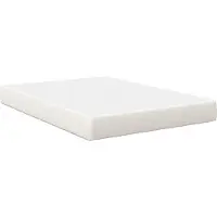 Syfax Matelas de Lit avec matelas Crème 160 x 200 cm tissu