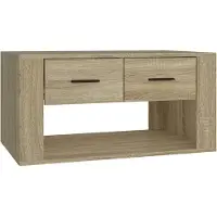 vidaXL Table basse haut de gamme en chêne Sonoma 80x50x40 cm en bois composite, table de salon DE47512