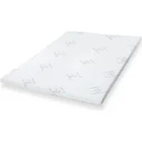 11.11 SRLS The White Stone Topper 130 x 200 cm | Correcteur de Matelas Ergonomique | Rembourrage en Ouate Soft | Hauteur 5 cm | Tissu Respirant, Antiallergique