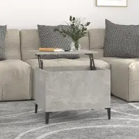 Prolenta Maison Exclusive - Table basse gris béton 60x44,5x45 cm Matériau dérivé du bois