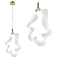 Toolight Lampe Suspendue Led G013-1CP White Gold