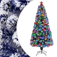 Prolenta Maison Exclusive - Sapin de Noël artificiel avec lumières, 150 cm, fibre de verre