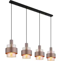 Globo Suspension Milley bronze 4 lumières