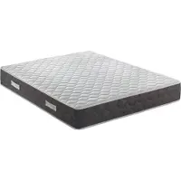 Talamo Italia South - Matelas Double, 190x160x28h cm Blanc, Fermeté 7.5/10 Fabriqué en Italie
