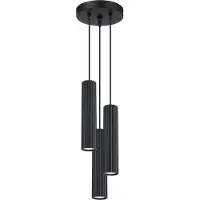 Sollux Lampe suspendue KARBON 3P noir 3xGU10 10W aluminium 108x19.5x19.5cm
