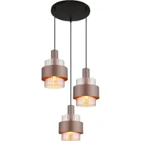 Globo Suspension Milley bronze Ø 45cm 3 lumières