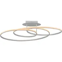 Paul Neuhaus Plafonnier à LED - 79,5 x 29,5 cm - blanc - plastique