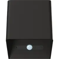 Beneito Faure Applique Led Sans Fil Lek Sensor 6W, Détecteur Mouvement, Usb-C, Ip54, Plafonnier Mural Noir