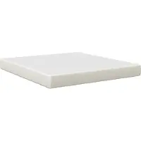 Syfax Matelas de Lit avec matelas Crème 180 x 200 cm tissu