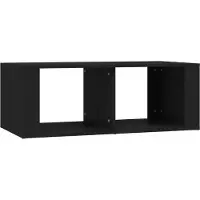 Syfax Table basse Noir 100x50x36 cm Bois d'ingénierie