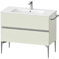 Duravit Sivida bâti-support pour lavabo, 2 tiroirs, poignée profilée chromée, 1010x477x591mm, pour ME by Starck, SV4645010HH0000