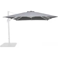 Oviala Toile pour parasol déporté 3x3m anthracite - Malaga