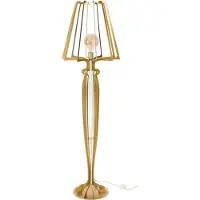 ARTI & MESTIERI Lampadaire Minerva D38X166 Cm En Fer De Style Réticulé Avec Interrupteur Au Pied Connexion E27 Fabriqué En Italie Or