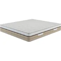Talamo Italia Cutler - Matelas Double, 200x180x25h cm Blanc, Fermeté 8/10 Fabriqué en Italie