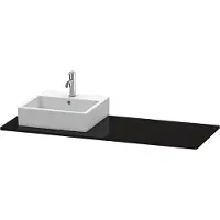 Duravit Console XSquare, 1 découpe à gauche, 1400x16x550mm, XS060GL4040