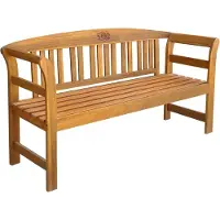 The Living Store Banc de jardin 157 cm bois massif acacia
