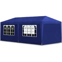 Syfax Tente de réception 3 x 6 m Bleu