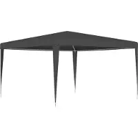 Syfax Tente de réception professionnelle 4x4 m Anthracite 90 g/m²