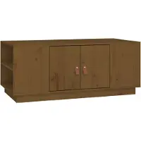 Syfax Table basse Marron miel 100x50x41 cm Bois massif de pin
