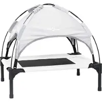 Syfax Lit pour Chien Gris Argenté 76 x 62 x 70,5 cm Acier