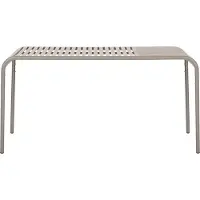 Ebuy24 Stella Table de jardin 150x90 cm, gris.