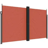 Syfax Auvent latéral rétractable terre cuite 200x1200 cm