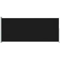 Syfax Auvent latéral rétractable de patio 180x500 cm Noir