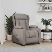 Prolenta Maison Exclusive - Fauteuil relax électrique Taupe Tissu