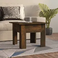 Prolenta Maison Exclusive - Table basse en chêne fumé 55x55x42 cm Matériau dérivé du bois