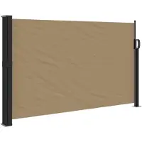 Syfax Auvent latéral rétractable taupe 120x600 cm