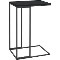Syfax Table d'appoint Noir 40x30x59 cm Bois d'ingénierie